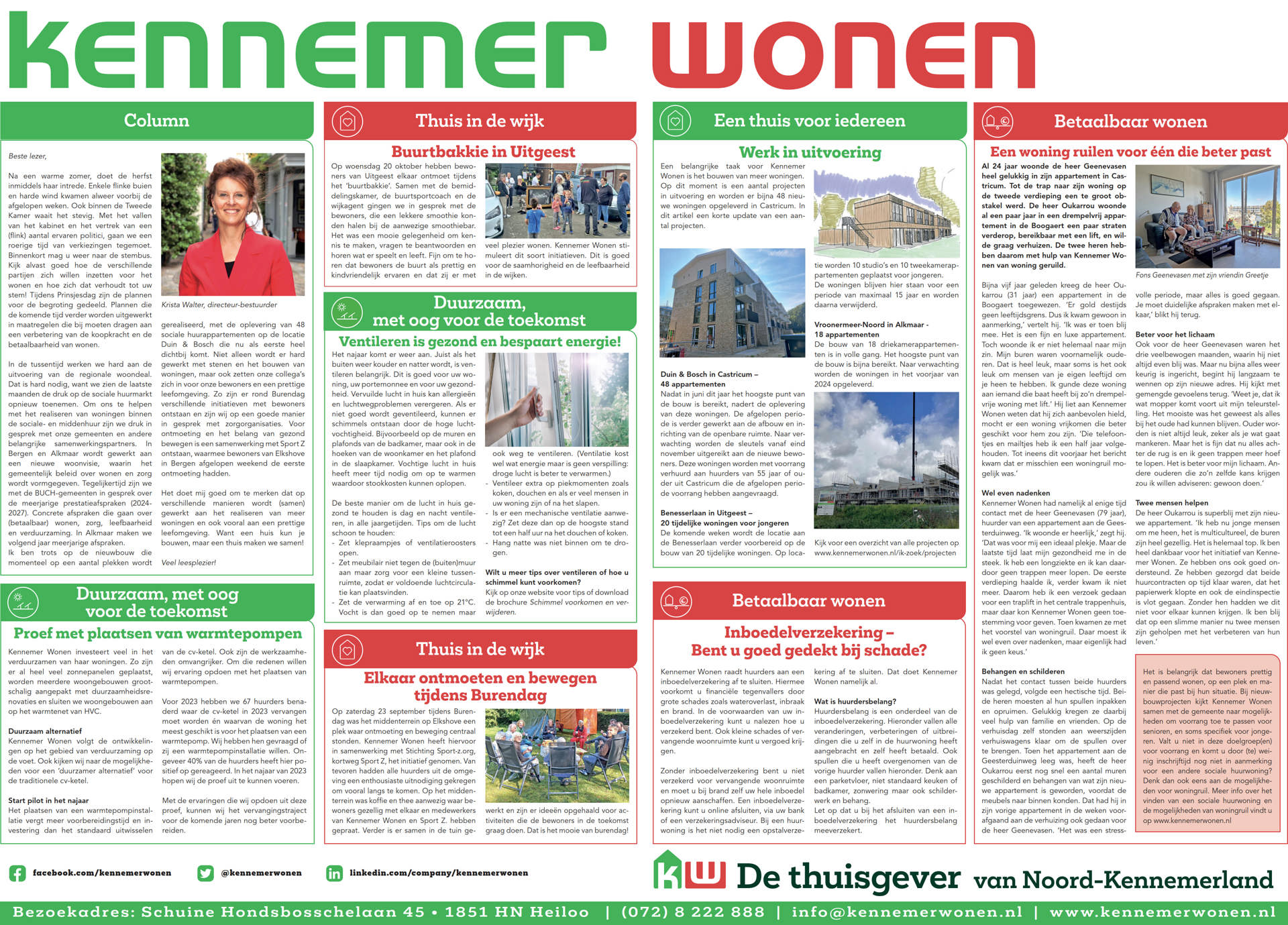 Kennemer Wonen Informatiepagina September 2023